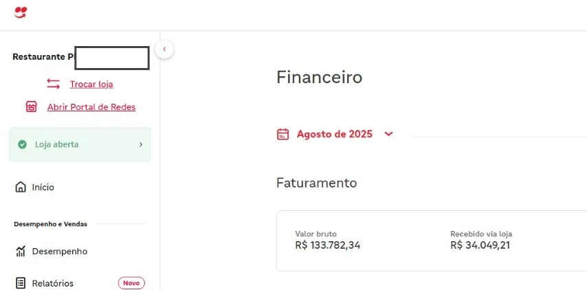 Restaurante depois da consultoria - R$ 133,8 mil