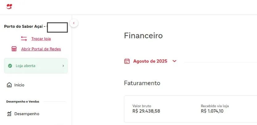 Sabor Açaí depois da consultoria - R$ 29,4 mil